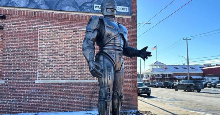 Detroit's own crime-fighter RoboCop finally stands guard in Motor City
