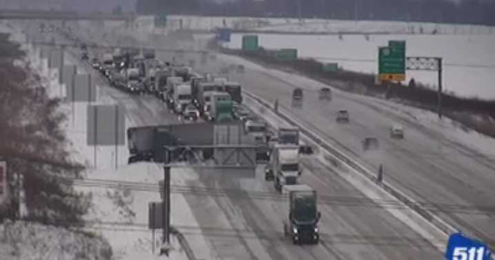 Multiple lanes closed on I-39/90 northbound in Rock Co. due to crash