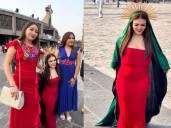 Influencer mexicana genera debate tras visitar la Basílica de Guadalupe con vestimenta religiosa