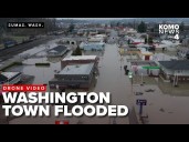 DRONE VIDEO: Sumas, Washington, underwater amid historic Washington flooding