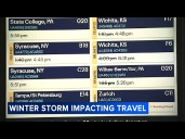 Winter storm impacting travel at O'Hare airport amid holiday rush