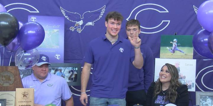 Canyon’s Carson Allen signs with Tarleton State baseball