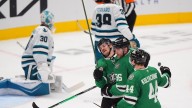 Rantanen has goal and 2 assists as Stars beat Sharks 4-1 to extend point streak to nine games