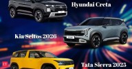 Kia Seltos 2026 vs Tata Sierra vs Hyundai Creta: Price, engine, dimensions and specs compared