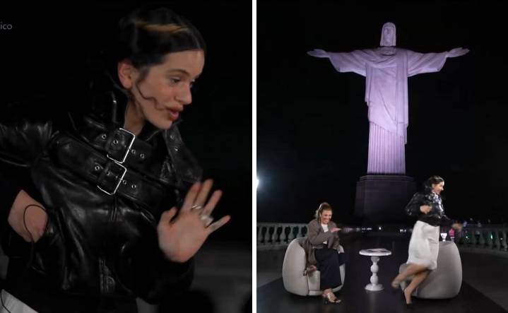 ¡Momento épico! Rosalía huye de una cucaracha en plena entrevista y su reacción se vuelve viral