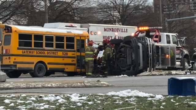 School bus crash in Monroeville sends 5 children to hospital