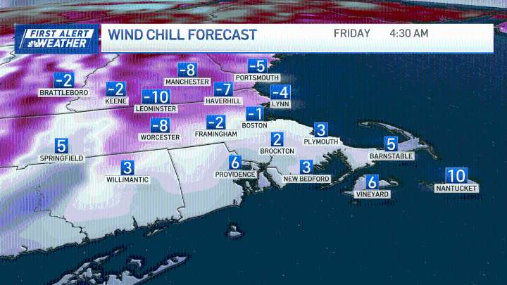 Weather today: Dangerously cold into Friday morning