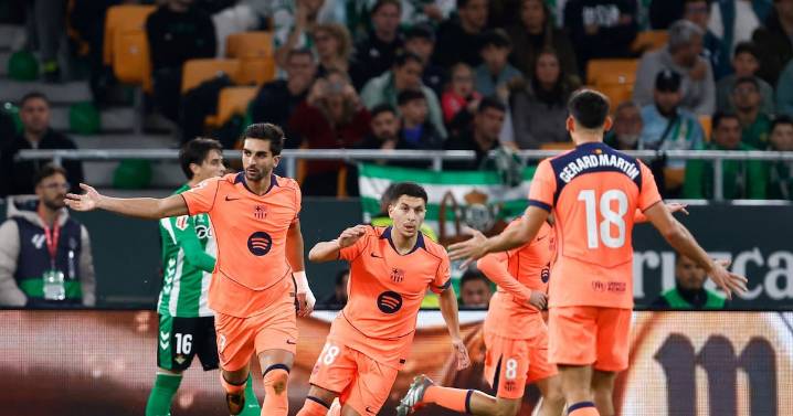 Dolorosa caída para Pellegrini: el líder Barcelona le pasa por arriba al Betis y le corta su racha invicta