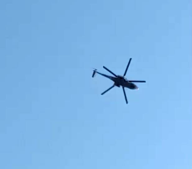 Con helicóptero artillado Defensa repele agresión, de criminales en Buenavista Tomatlán