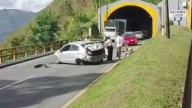 Siniestro vial paraliza el paso en zona del túnel de Copacabana en la vía Medellín