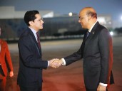 Tharman Shanmugaratnam, presidente de Singapur, llega a México