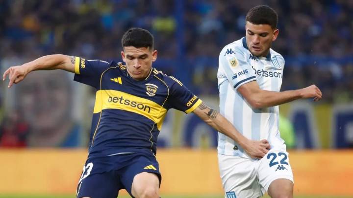 Mucha disputa y poco juego: Boca y Racing empatan en la semi del Torneo Clausura