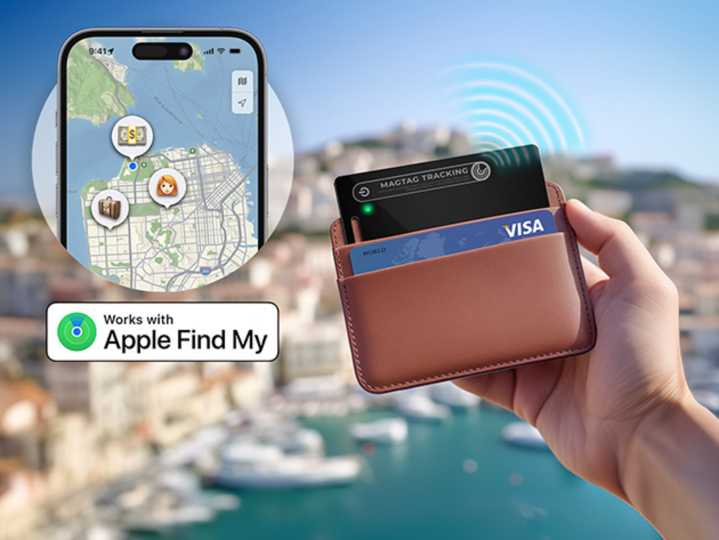 MagTag Ultra Slim Tracker Card – Works with Apple Find My App