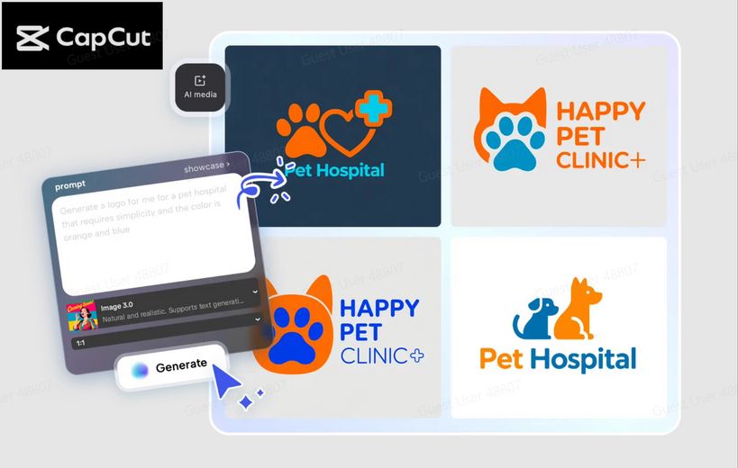 Designing Professional Logos for Freelancers with CapCut’s AI Logo Generator