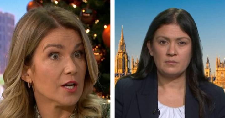 Moment Labour minister left stammering live on GMB as she snaps 'I reject that'