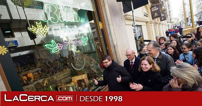 VÍDEO | Globalcaja da la bienvenida a la Navidad en Albacete con un Belén cargado inclusión