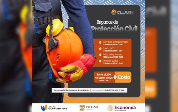 Ofrece Clumin capacitación para brigadas