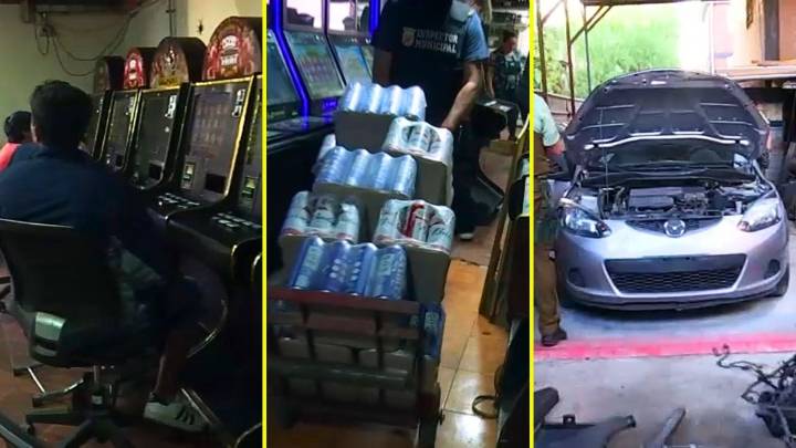 Clausuran casino clandestino con venta ilegal de alcohol y desarmaduría de autos robados en San Bernardo