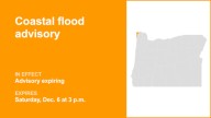 The current coastal flood advisory for Clatsop County Coast will expire at 3 p.m.