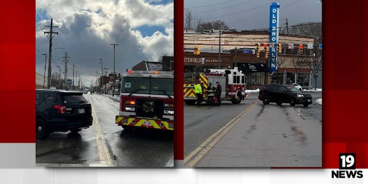Cleveland Division of Fire evacuates library for reported manhole fire