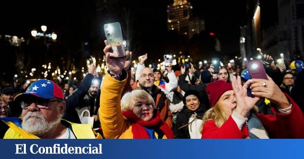 Cientos de venezolanos apoyan a Machado desde Madrid a pocos días de la entrega del Nobel