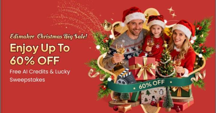 Edimakor’s Christmas Celebration Big Sale 2025: Buy One, Get One Free!