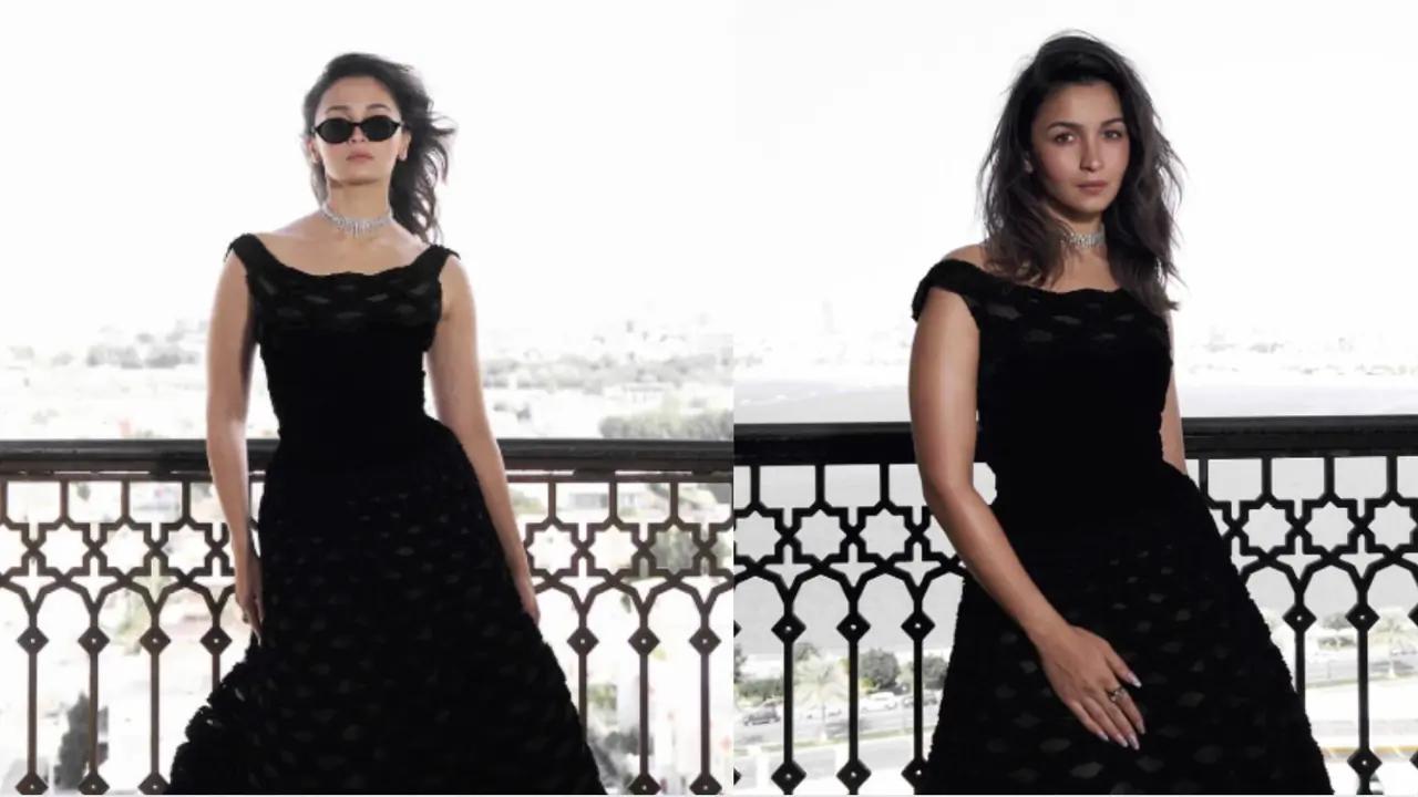 Alia Bhatt shows mom glam goals in stunning black outfit at the Red Sea International Film Festival