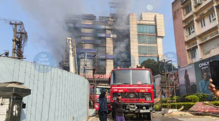 Midnight fire engulfs GS Road mall; no casualties, dousing enters 12th hr