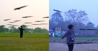 Chinese Man Unleashes Swarm of Flying Swords