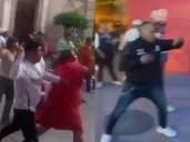 Suspenden a inspector tras agredir a artesanos en Querétaro