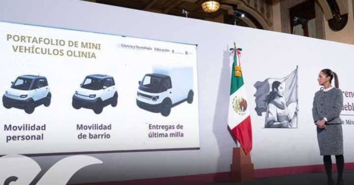 Sheinbaum destaca avances del auto eléctrico Olinia