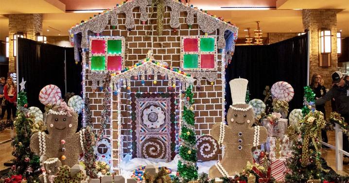 Downstream Casino Resort unveils 12-foot-tall gingerbread house