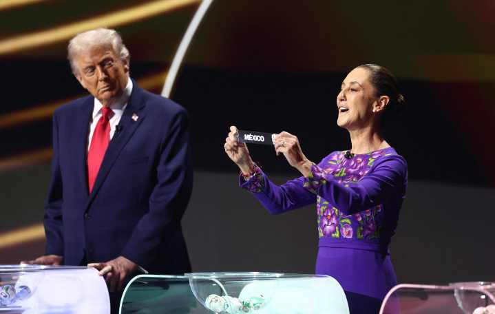 Trump y Sheinbaum cara a cara por primera vez durante el sorteo del Mundial 2026