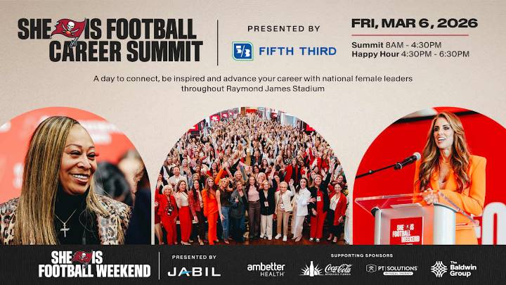 Buccaneers to Host Second Annual She Is Football Career Summit, Presented by Fifth Third Bank