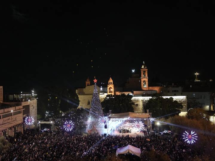 ‘Life coming back’ to Bethlehem as Christmas celebrations muted by war return
