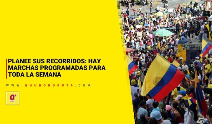 Planee sus recorridos: hay marchas programadas para toda la semana