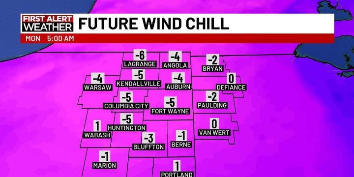 First Alert Forecast: Prepare for bitterly cold start to week, several weather systems.