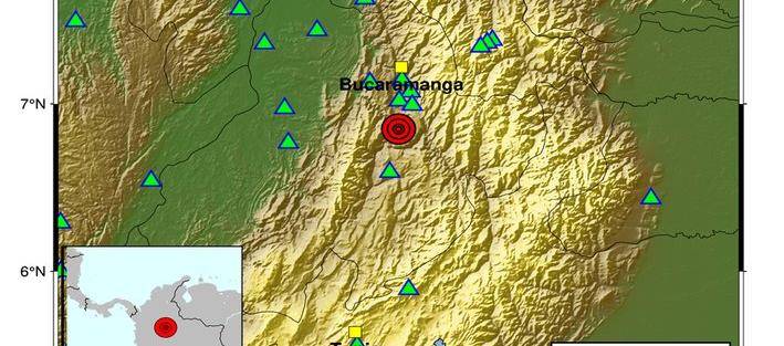 Un sismo de magnitud 5,8 sacudió el centro de Colombia en la madrugada