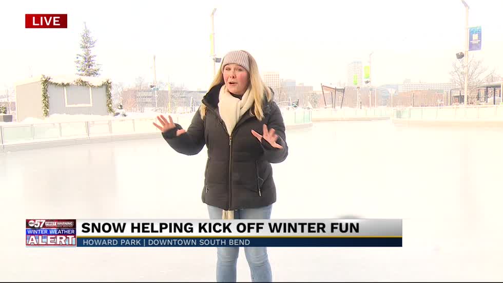 Snow helping kick off winter fun at Howard Park