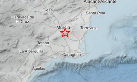 Murcia | Un terremoto de magnitud 2,6 sacude la ciudad de Murcia