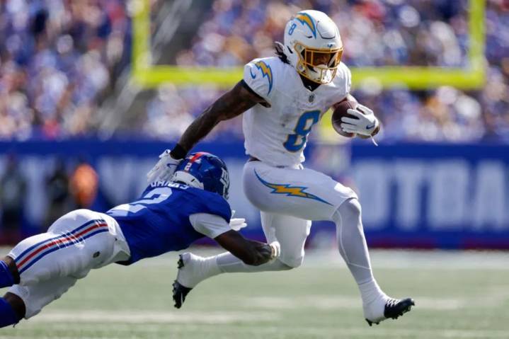 Chargers activate Omarion Hampton from IR for 'Monday Night Football' clash with Eagles