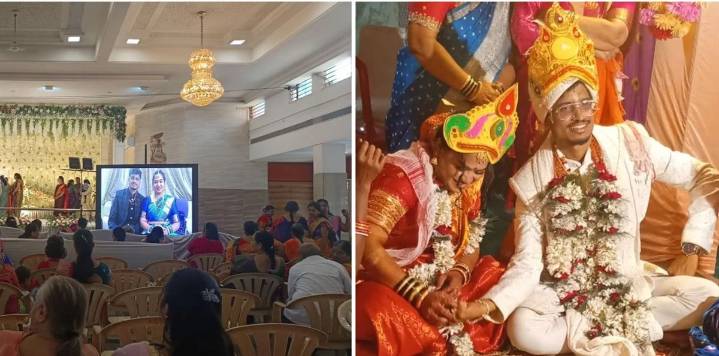 Bhubaneswar techie working in Bengaluru, wife attend their wedding reception online after IndiGo flight cancellation