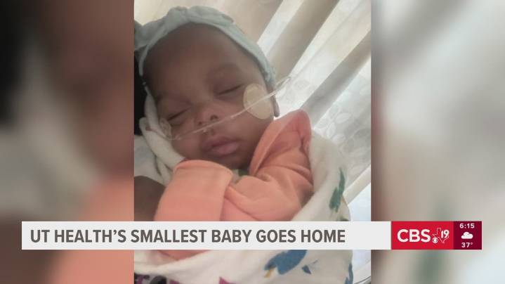 Baby weighing 15 oz overcomes odds, leaves UT Health East Texas after 6
