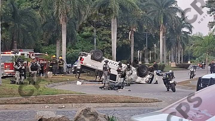 Persecución de la Guardia Nacional termina en volcadura escandalosa