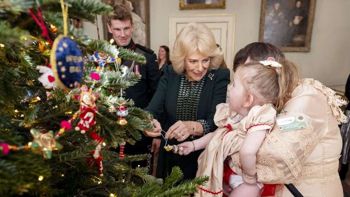 Queen Camilla joined by new royal aide as she spreads some festive cheer at London home