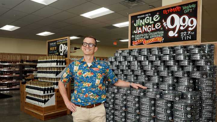 Crew members preparing for Trader Joe’s Dec. 3 opening in Viera