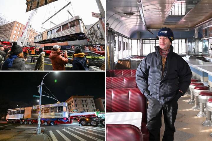 Beloved Wythe Diner physically relocated from longtime NYC neighborhood to Steiner Studios for movie set