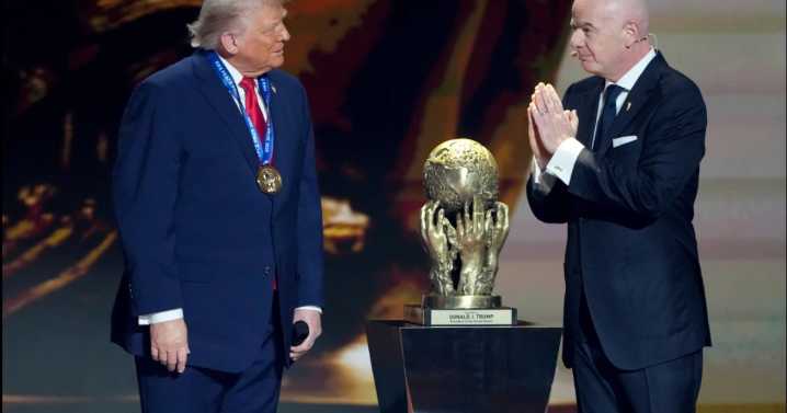 FIFA gives Trump a peace prize in a departure from its traditional focus on sport