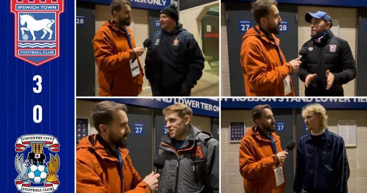Ipswich Town 3-0 Coventry City: Gameday fan reaction video