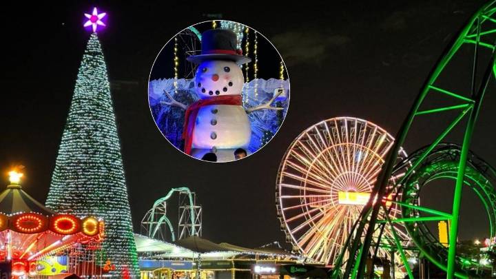 Reconocido parque de atracciones de Sudamérica transforma sus instalaciones para albergar un voluminoso festival navideño: así funciona